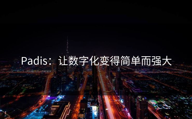 Padis:让数字化变得简单而强大 Padis:让数字化变得简单而强大